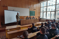 Служити Закону, вшановувати Героїв: у навчально-науковому експертно-криміналістичному інституті НАВС відбулася зустріч курсантів з ветеранами Фото