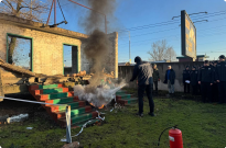 Відпрацьовано на практиці: у навчально-науковому експертно-криміналістичному інституті НАВС відбулися навчання з пожежної безпеки Фото